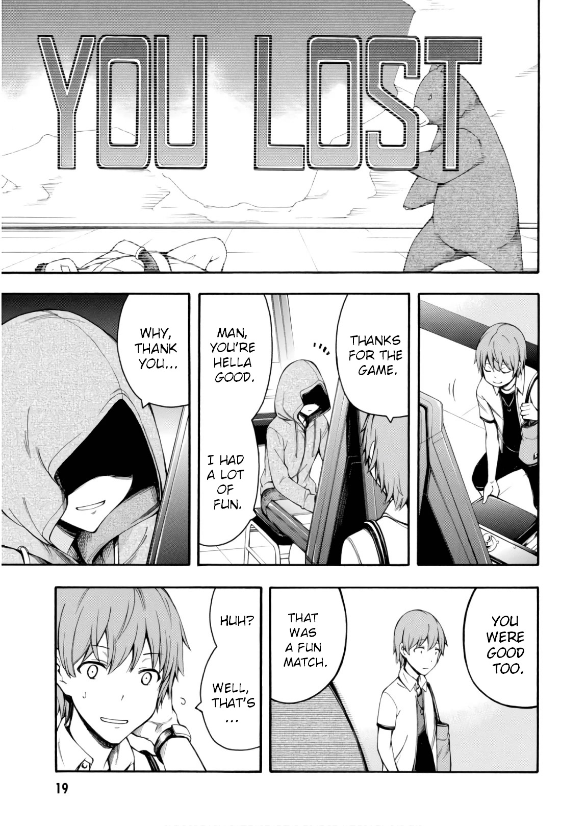 Gamers! Chapter 23 page 20 - Chapter 23: Tasuku Uehara and Scenario Intervention