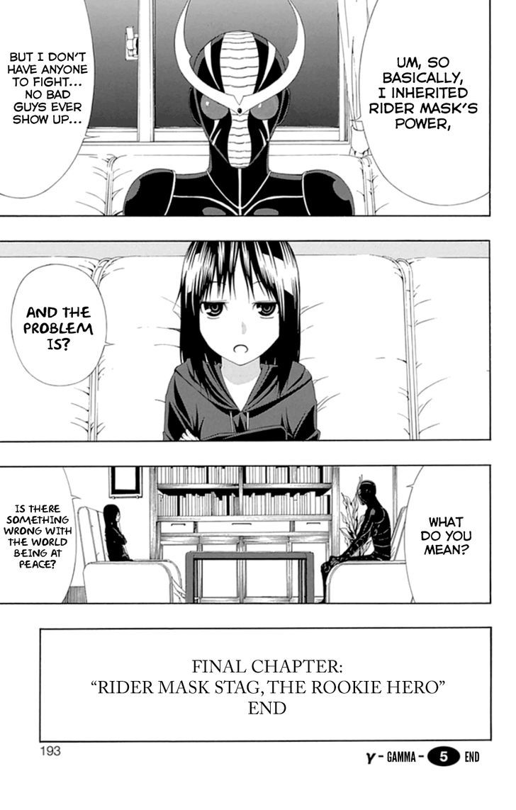 Gamma Chapter 20 page 45 - Chapter 20 : Rider Mask Stag, the Rookie Hero [END]