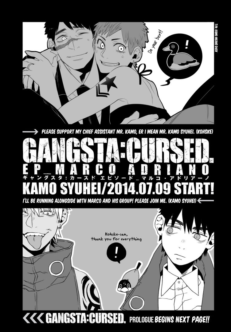 Gangsta.:Cursed. - EP_Marco Adriano Chapter 0 page 1 - Chapter 0 : Prologue