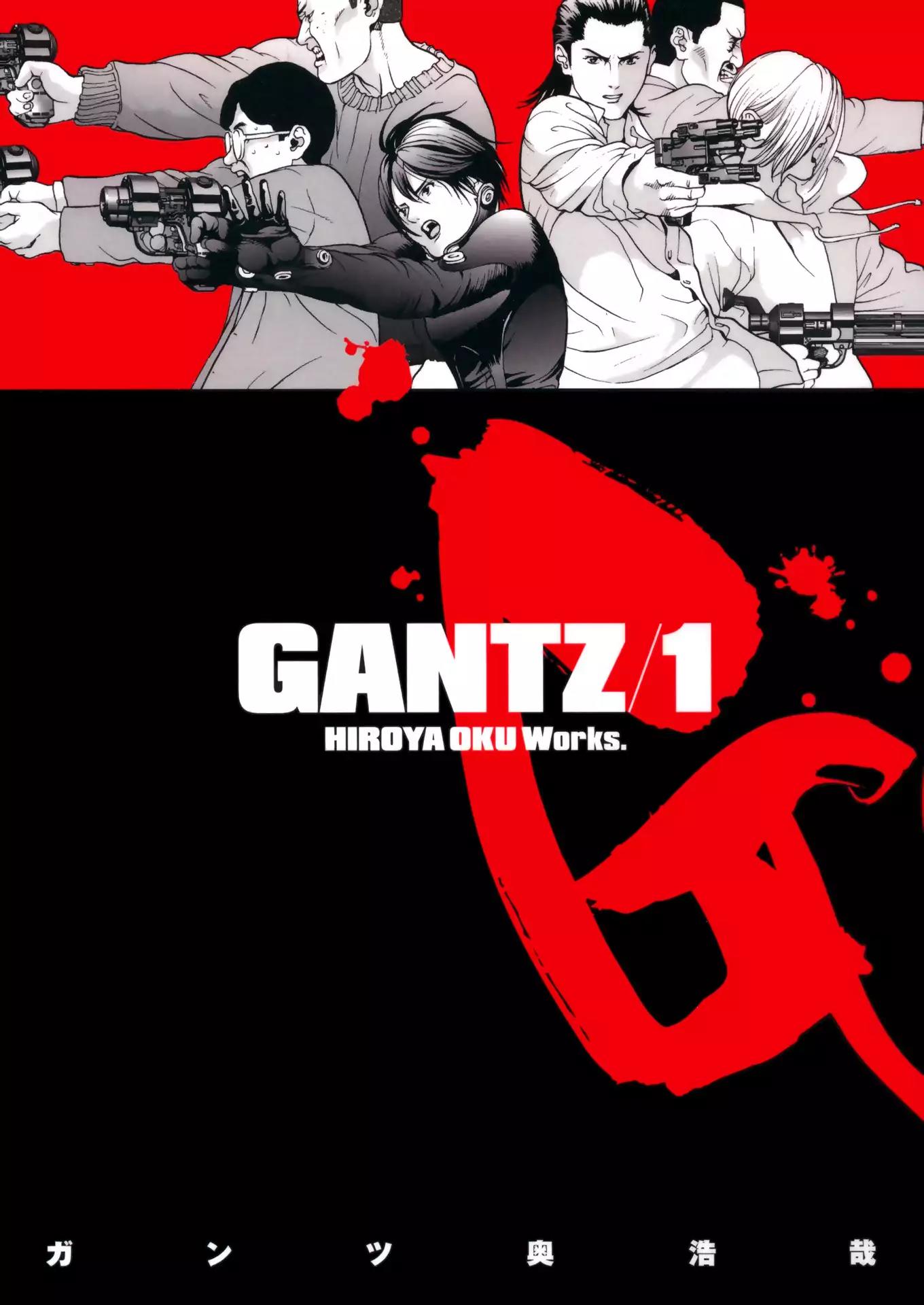 Gantz Chapter 1 page 1 - Chapter 1: Vol.1 0001: A Certain Accident