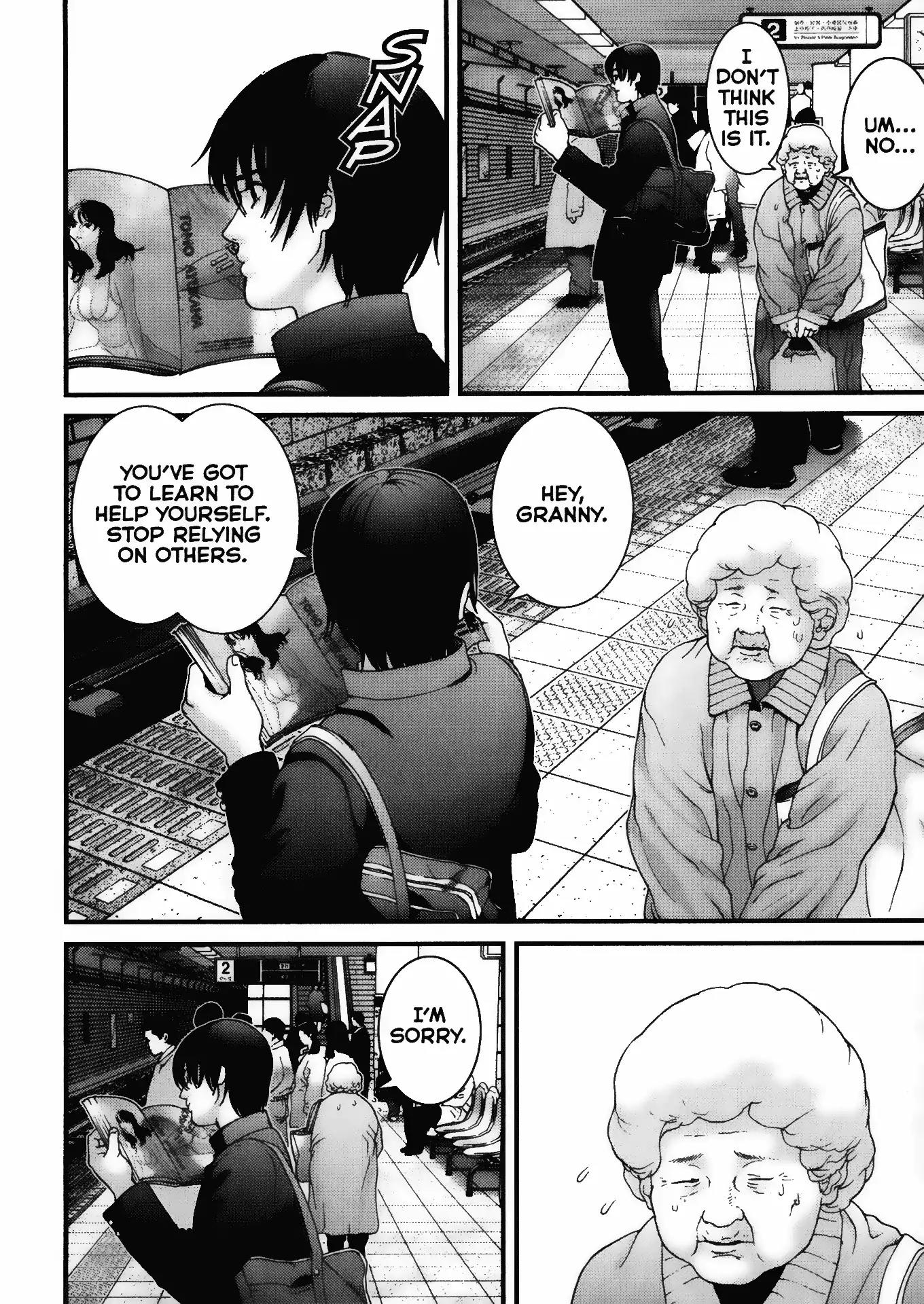 Gantz Chapter 1 page 10 - Chapter 1: Vol.1 0001: A Certain Accident