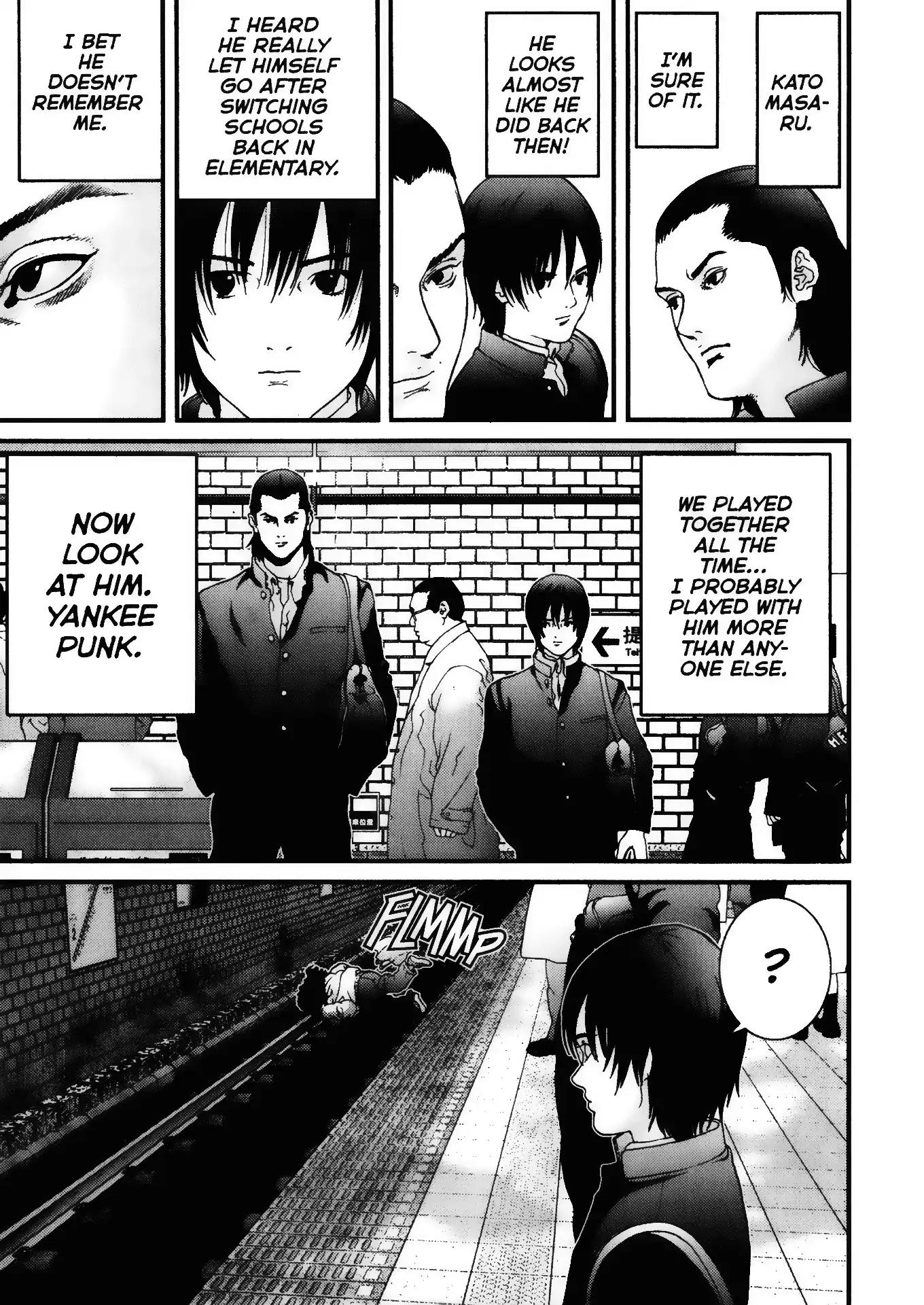 Gantz Chapter 1 page 13 - Chapter 1: Vol.1 0001: A Certain Accident