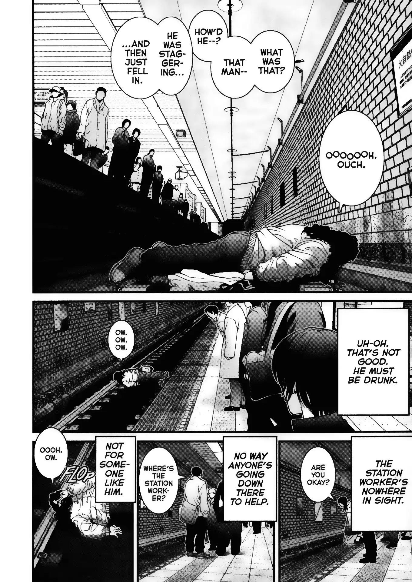 Gantz Chapter 1 page 14 - Chapter 1: Vol.1 0001: A Certain Accident