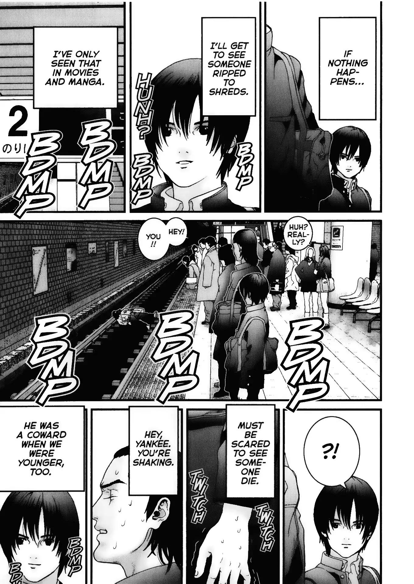 Gantz Chapter 1 page 15 - Chapter 1: Vol.1 0001: A Certain Accident