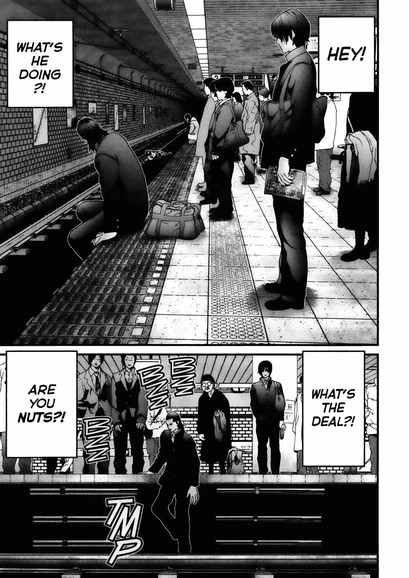 Gantz Chapter 1 page 17 - Chapter 1: Vol.1 0001: A Certain Accident