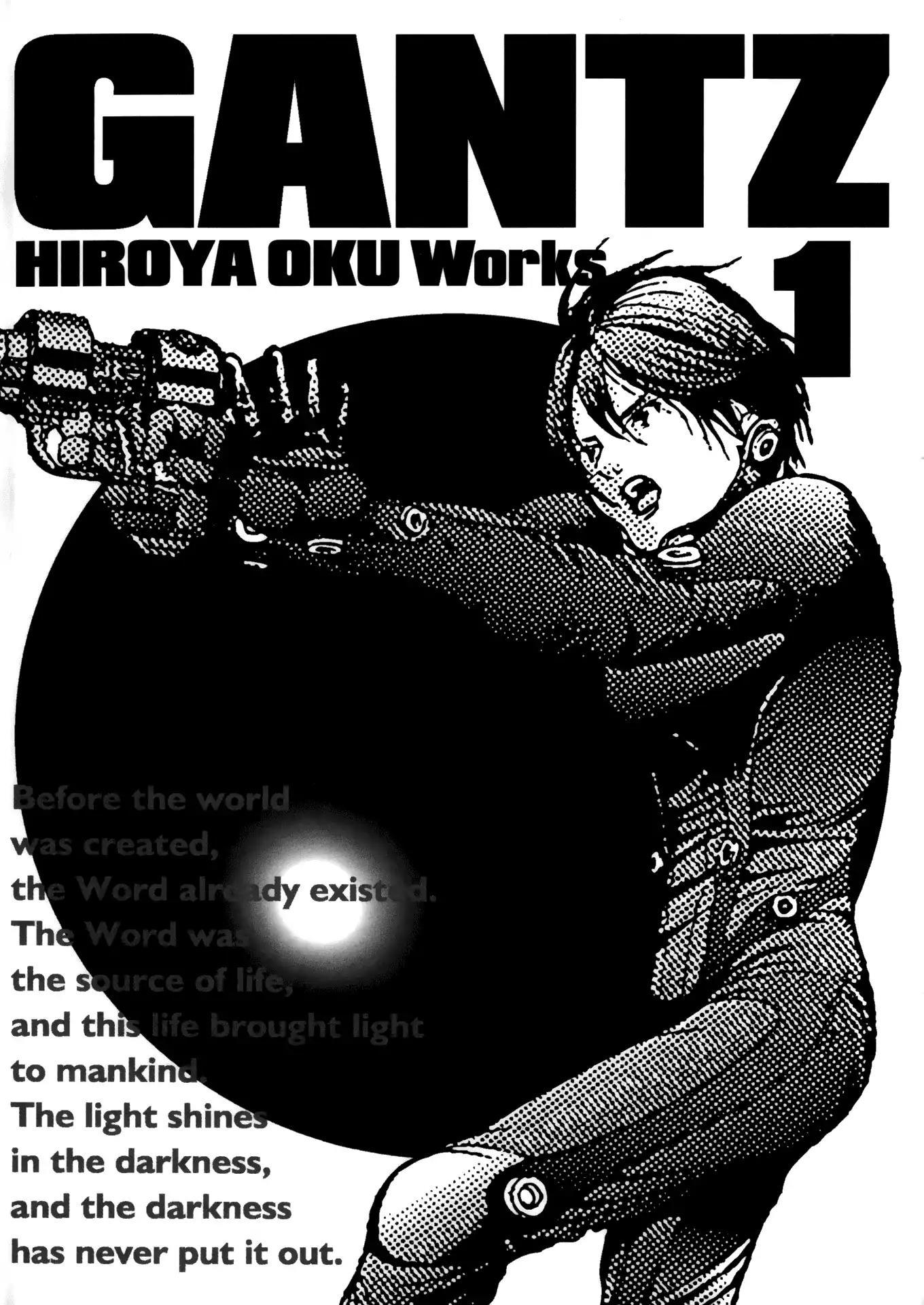 Gantz Chapter 1 page 2 - Chapter 1: Vol.1 0001: A Certain Accident