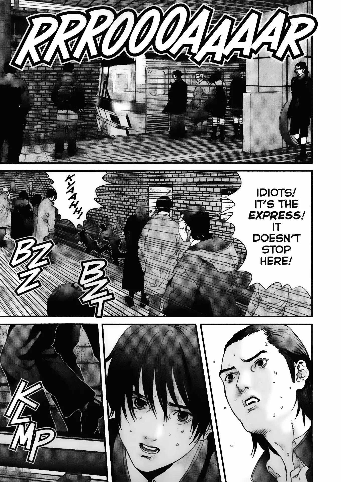 Gantz Chapter 1 page 27 - Chapter 1: Vol.1 0001: A Certain Accident