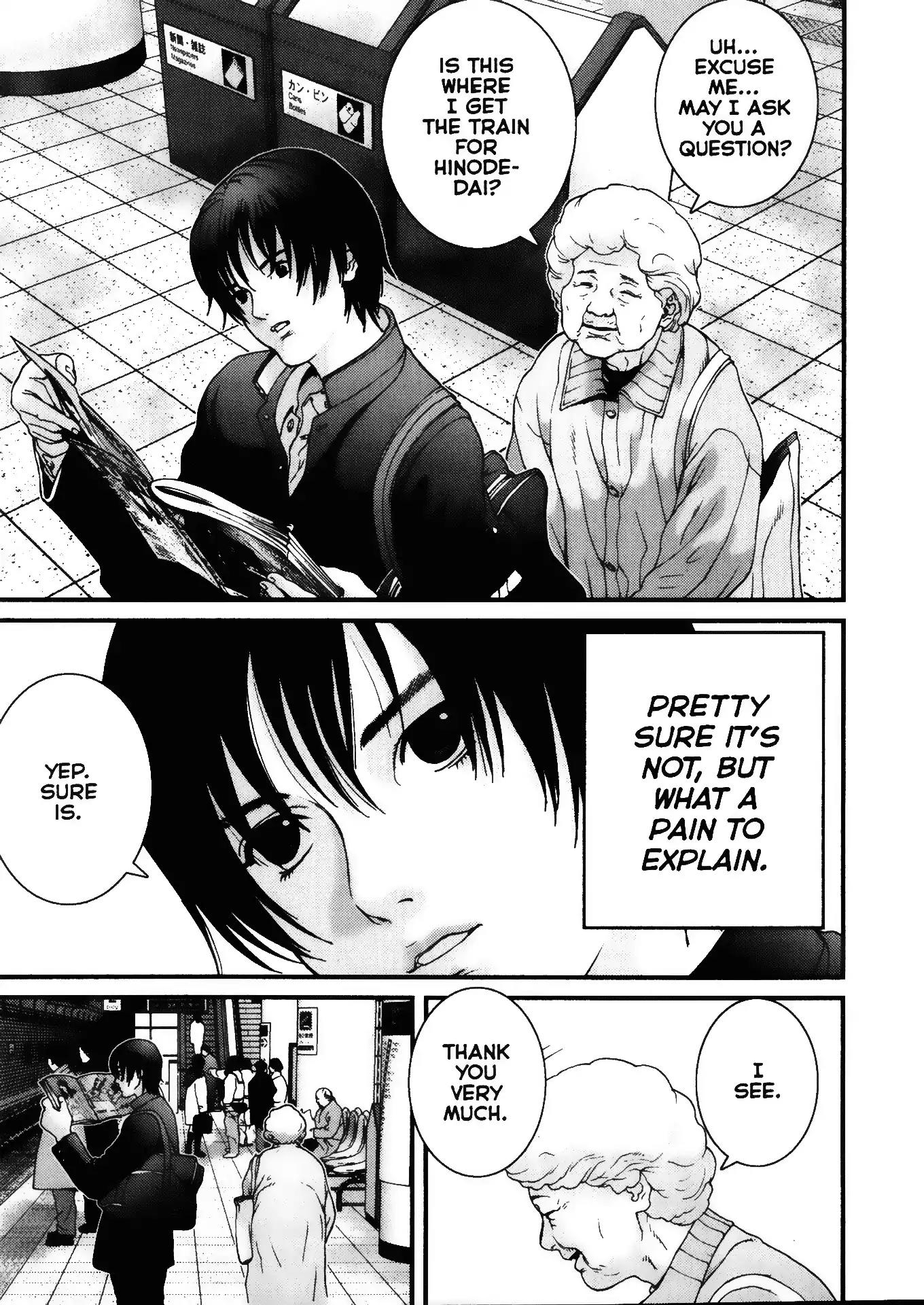Gantz Chapter 1 page 9 - Chapter 1: Vol.1 0001: A Certain Accident