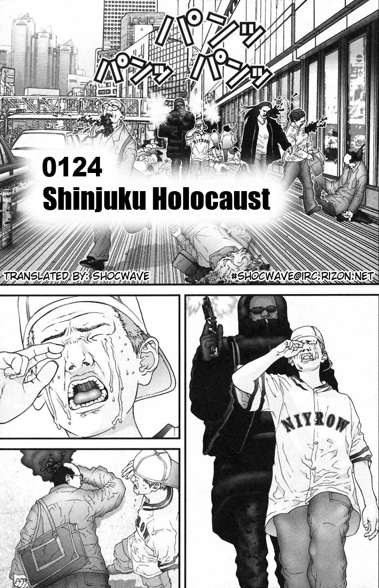 Gantz Chapter 124 page 1 - Chapter 124: Shinjuku Holocaust