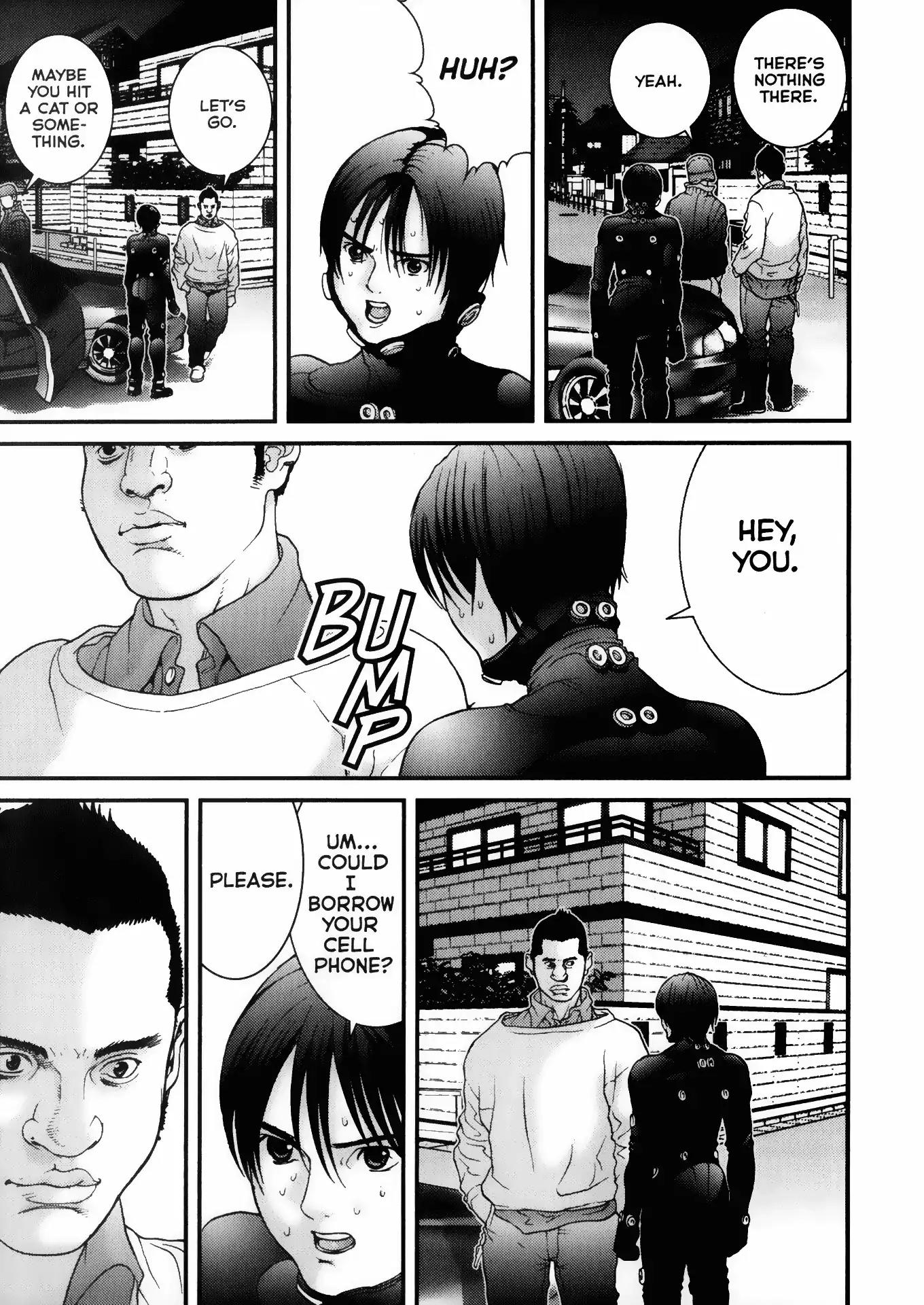Gantz Chapter 14 page 5 - Chapter 14: Vol.2 0014: Fearless