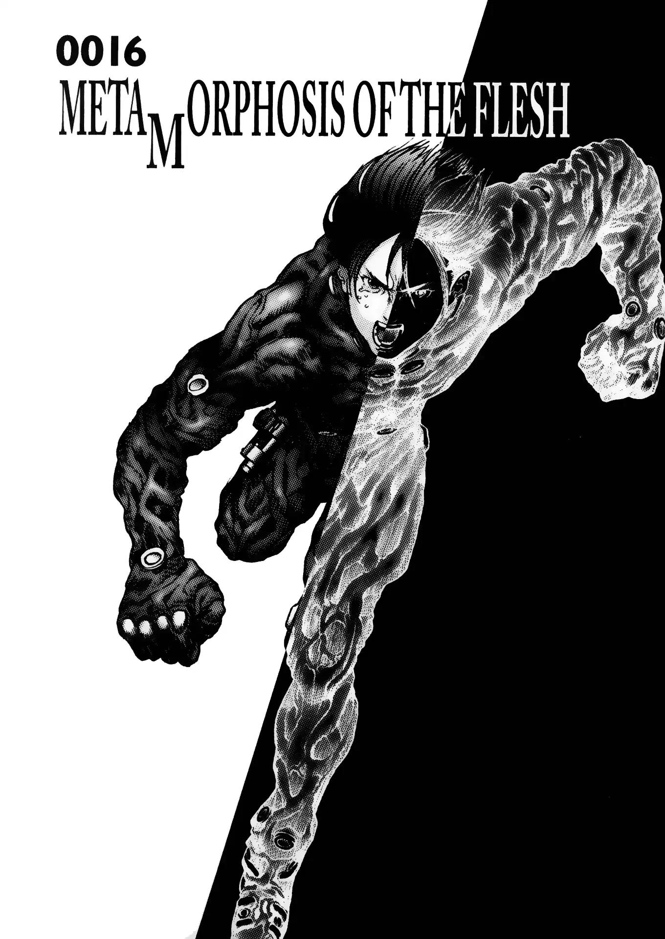 Gantz Chapter 16 page 1 - Chapter 16: Vol.2 0016: Metamorphosis of the Flesh