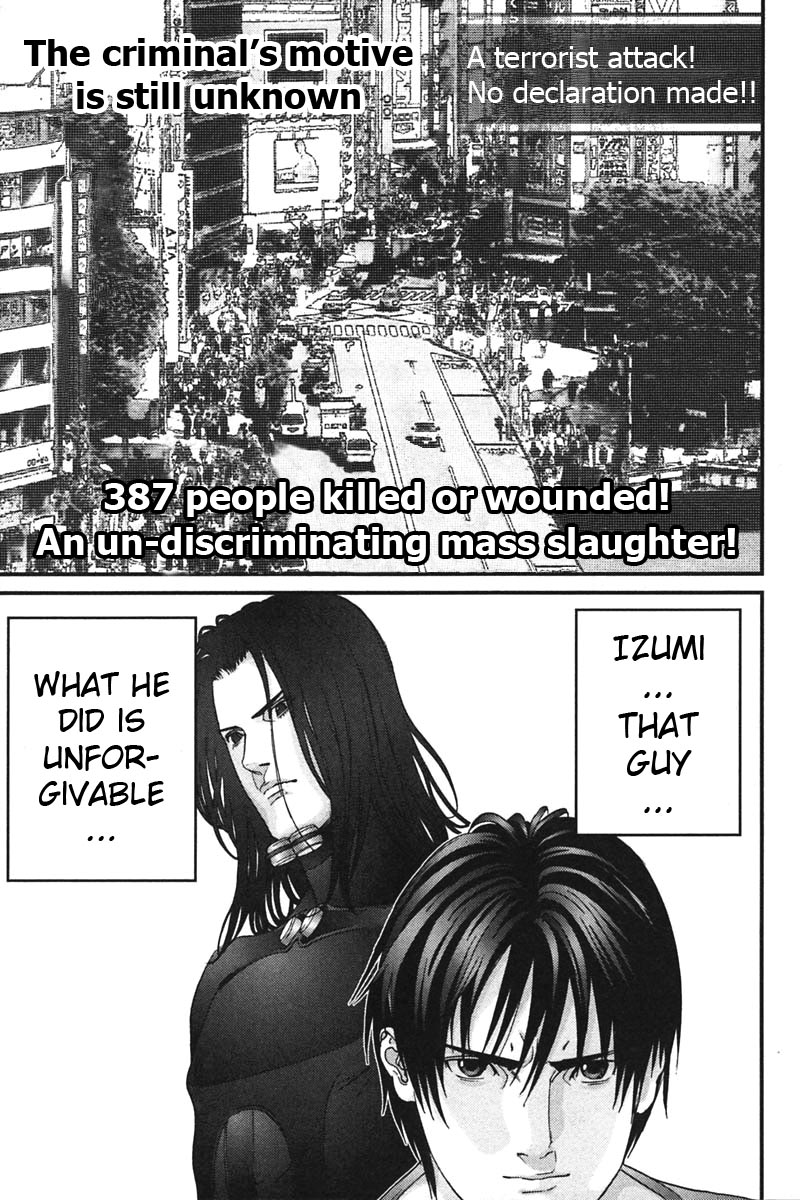 Gantz Chapter 164 page 3 - Chapter 164: Shibuya at 5:00pm