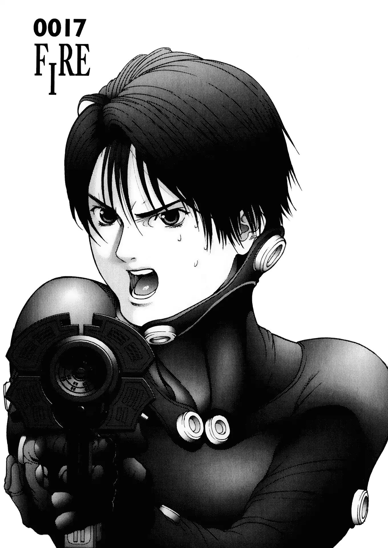 Gantz Chapter 17 page 1 - Chapter 17: Vol.2 0017: Fire