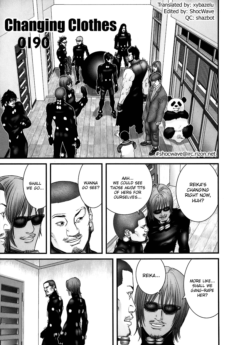 Gantz Chapter 190 page 1 - Chapter 190: Changing Clothes