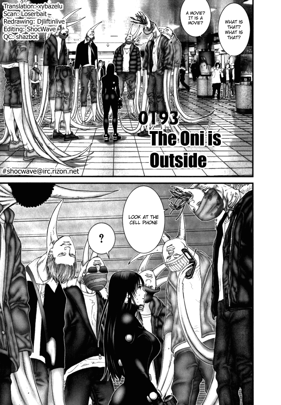 Gantz Chapter 193 page 1 - Chapter 193: The Oni Is Outside