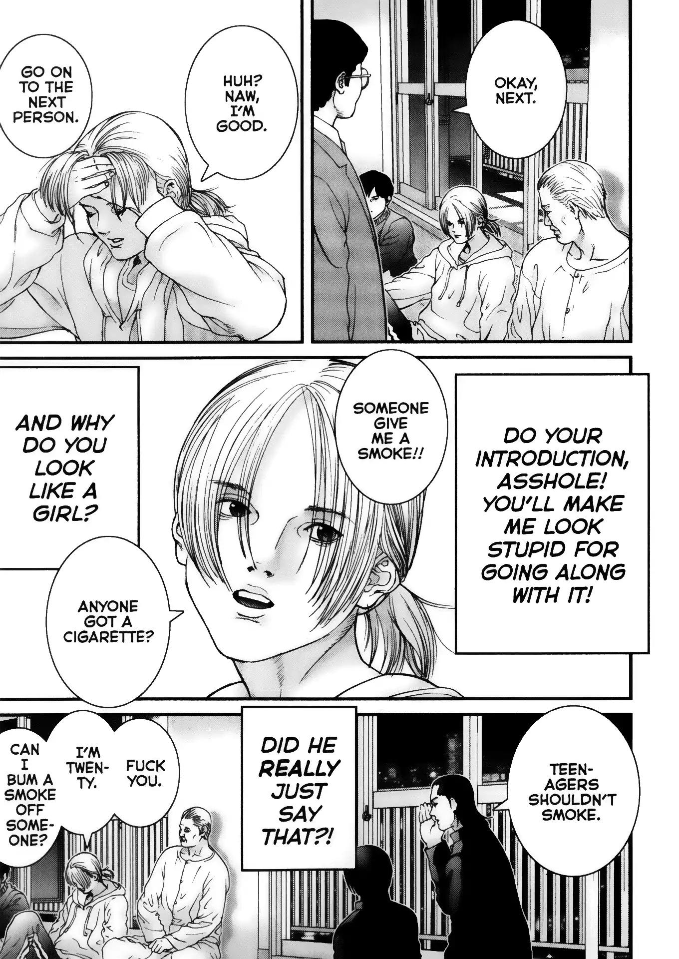 Gantz Chapter 2 page 18 - Chapter 2: Vol.1 0002: The Enigma Room