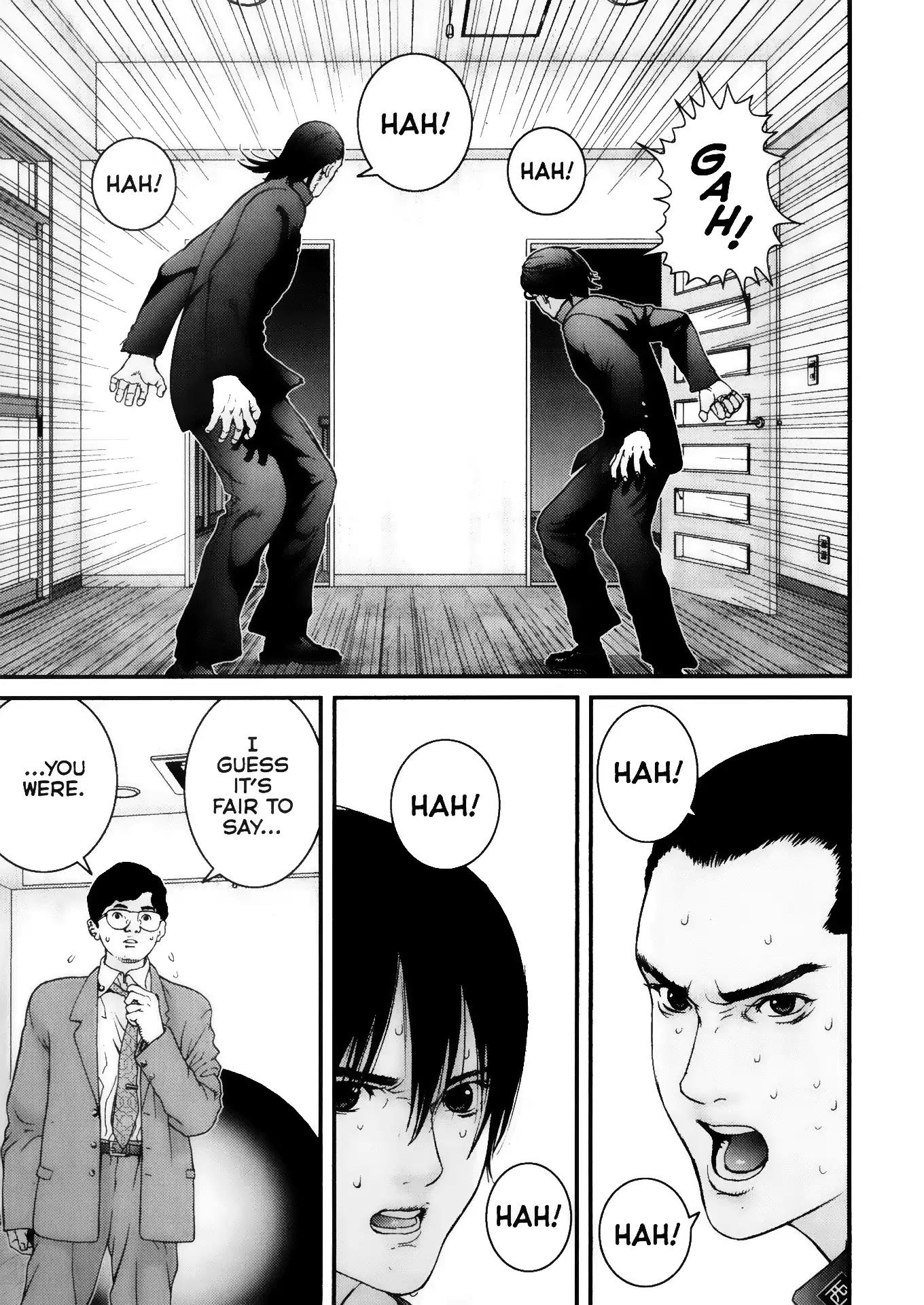 Gantz Chapter 2 page 4 - Chapter 2: Vol.1 0002: The Enigma Room