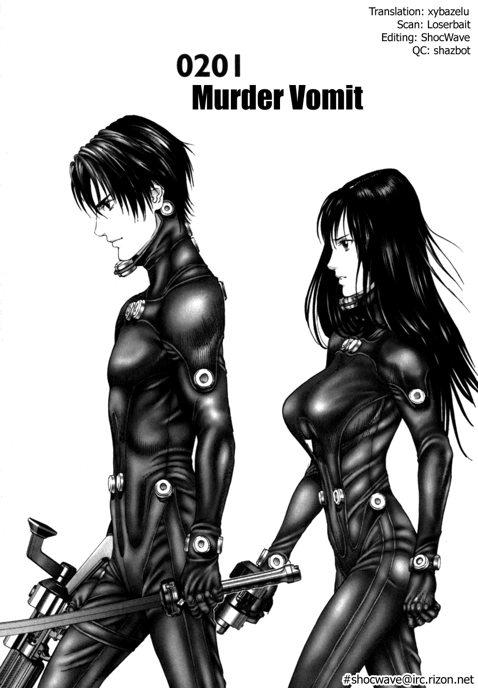 Gantz Chapter 201 page 1 - Chapter 201: Murder Vomit