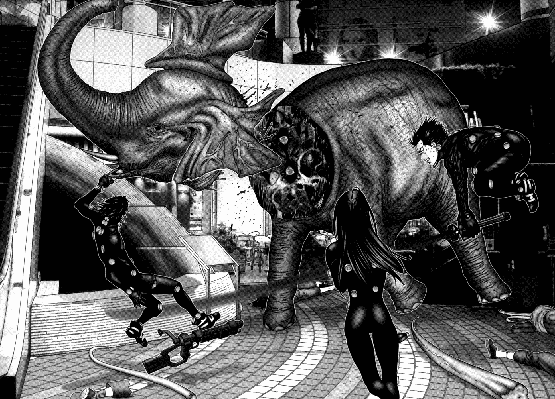 Gantz Chapter 201 page 15 - Chapter 201: Murder Vomit