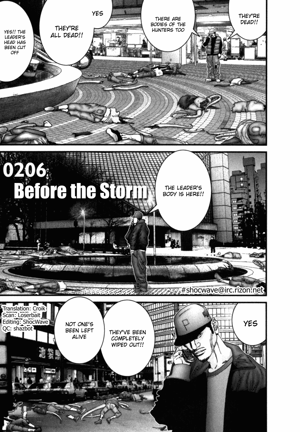 Gantz Chapter 206 page 1 - Chapter 206: Before the Storm