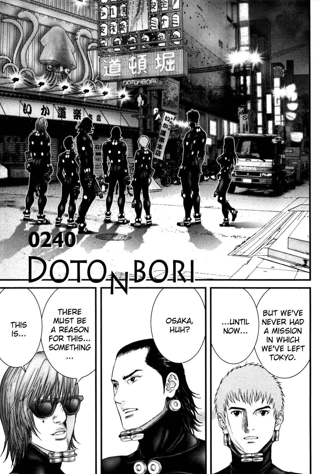 Gantz Chapter 240 page 1 - Chapter 240: Dootonbori
