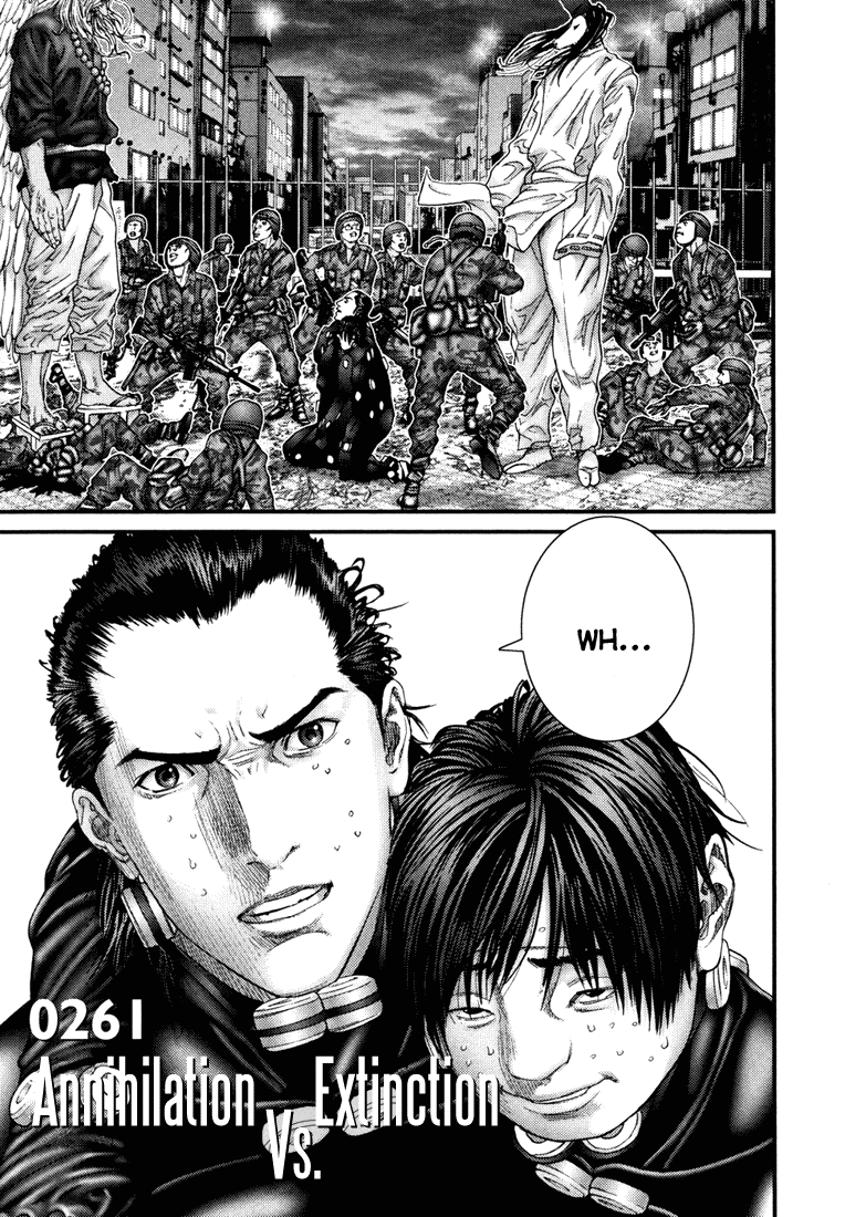 Gantz Chapter 261 page 1 - Chapter 261: Annihilation vs. Extinction
