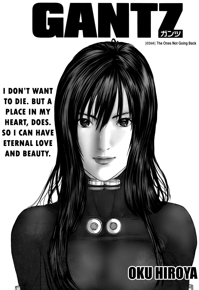 Gantz Chapter 268 page 1 - Chapter 268: The Ones Not Going Back