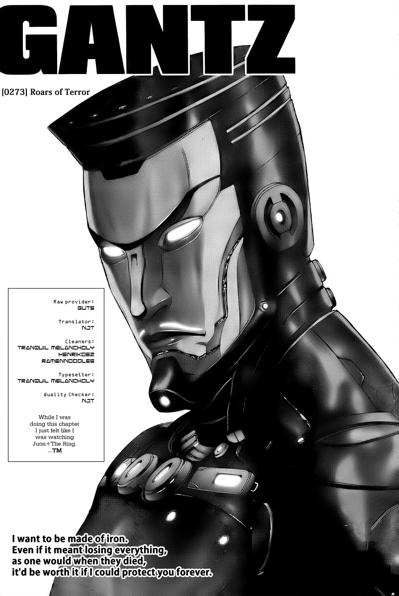 Gantz Chapter 273 page 1 - Chapter 273: Roars of Terror