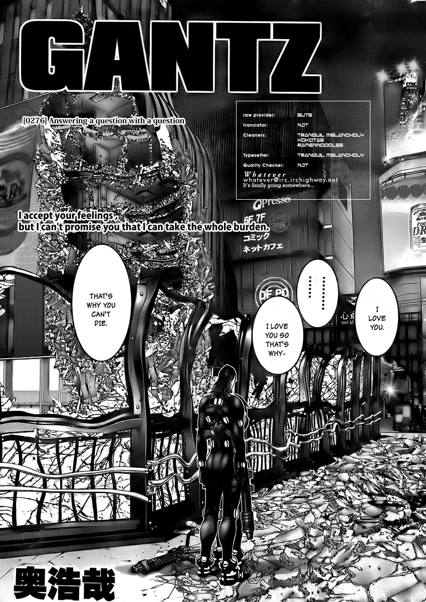 Gantz Chapter 276 page 1 - Chapter 276: Questioning the Questioner