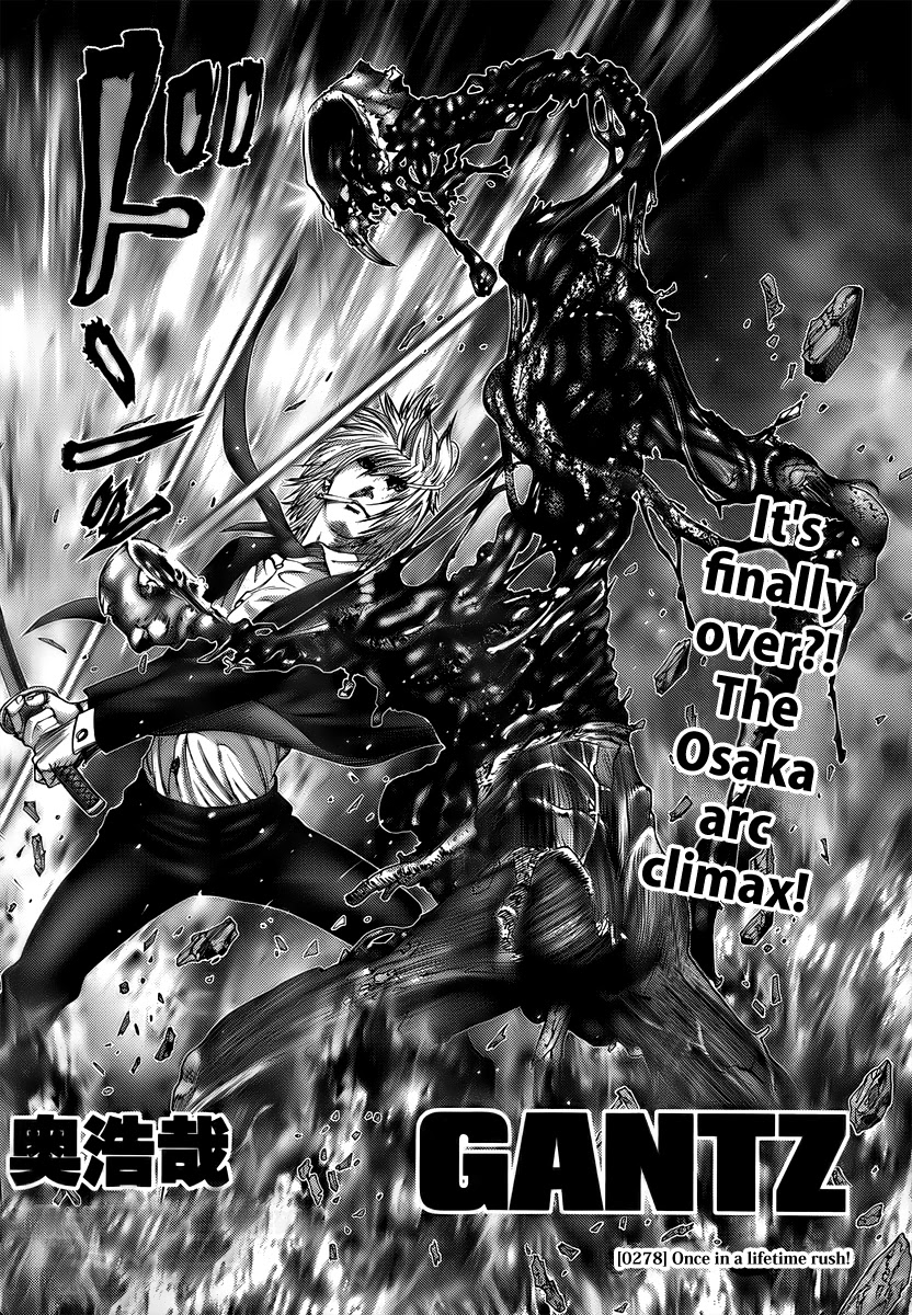 Gantz Chapter 278 page 2 - Chapter 278: Once in a Lifetime Rush
