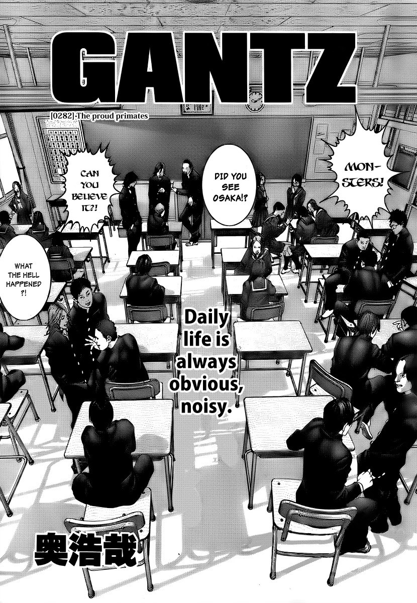 Gantz Chapter 282 page 1 - Chapter 282: Proud Primates