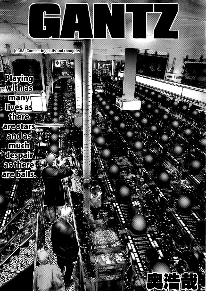 Gantz Chapter 285 page 1 - Chapter 285: The Link Between Mind and Sphere