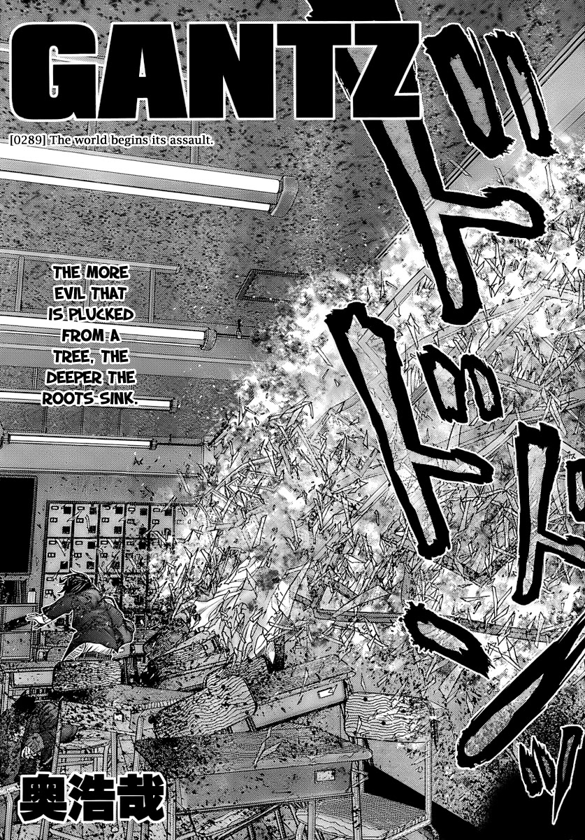 Gantz Chapter 289 page 2 - Chapter 289: The World Attacks