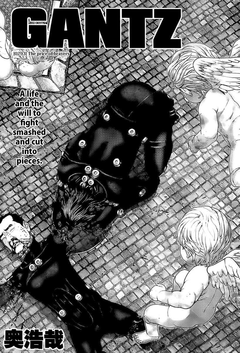 Gantz Chapter 293 page 1 - Chapter 293: The Price of Courage