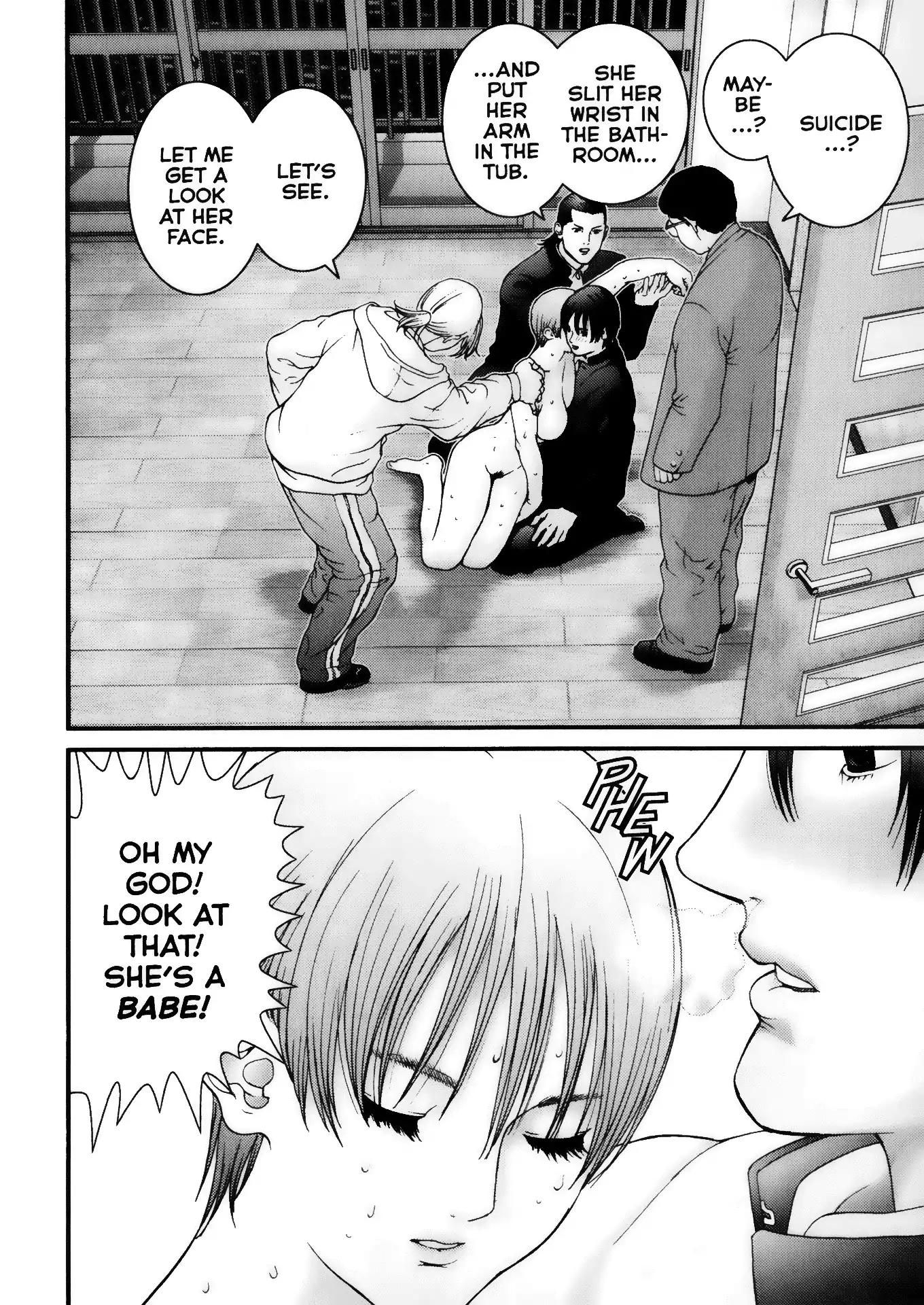 Gantz Chapter 3 page 8 - Chapter 3: Vol.1 0003: The Naked Suicide Girl