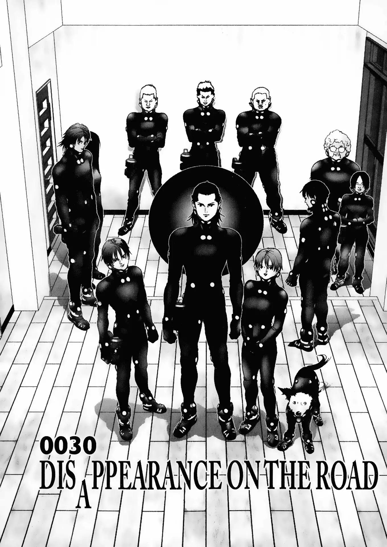 Gantz Chapter 30 page 1 - Chapter 30: Vol.3 0030: Disappearance on the Road