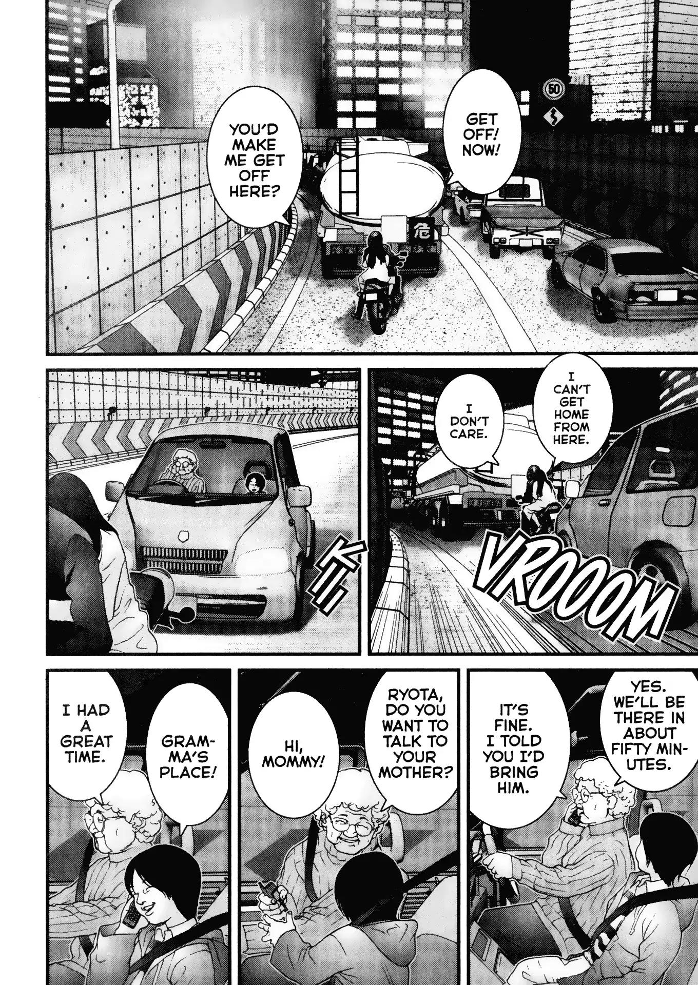 Gantz Chapter 30 page 14 - Chapter 30: Vol.3 0030: Disappearance on the Road