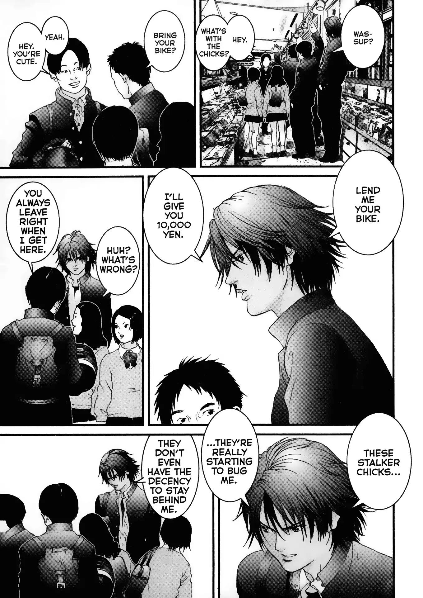 Gantz Chapter 30 page 9 - Chapter 30: Vol.3 0030: Disappearance on the Road