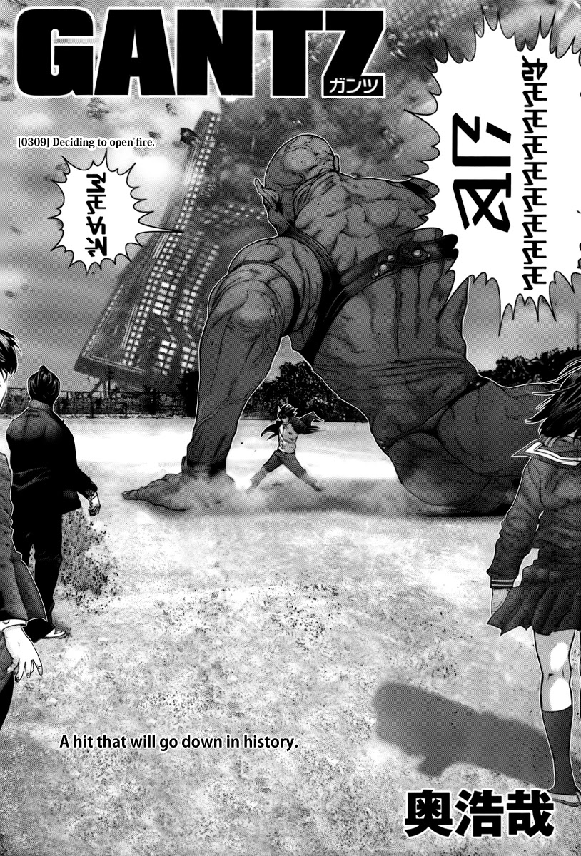Gantz Chapter 309 page 1 - Chapter 309: Resolve Unleashed