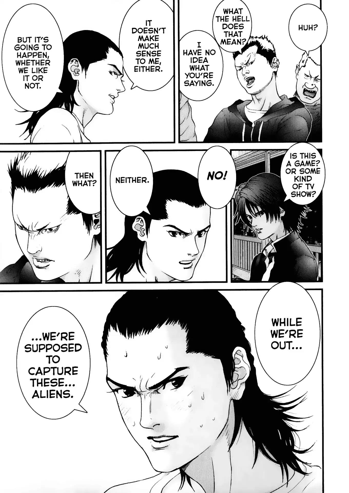 Gantz Chapter 31 page 11 - Chapter 31: Vol.3 0031: Unexplainable, Inscrutable