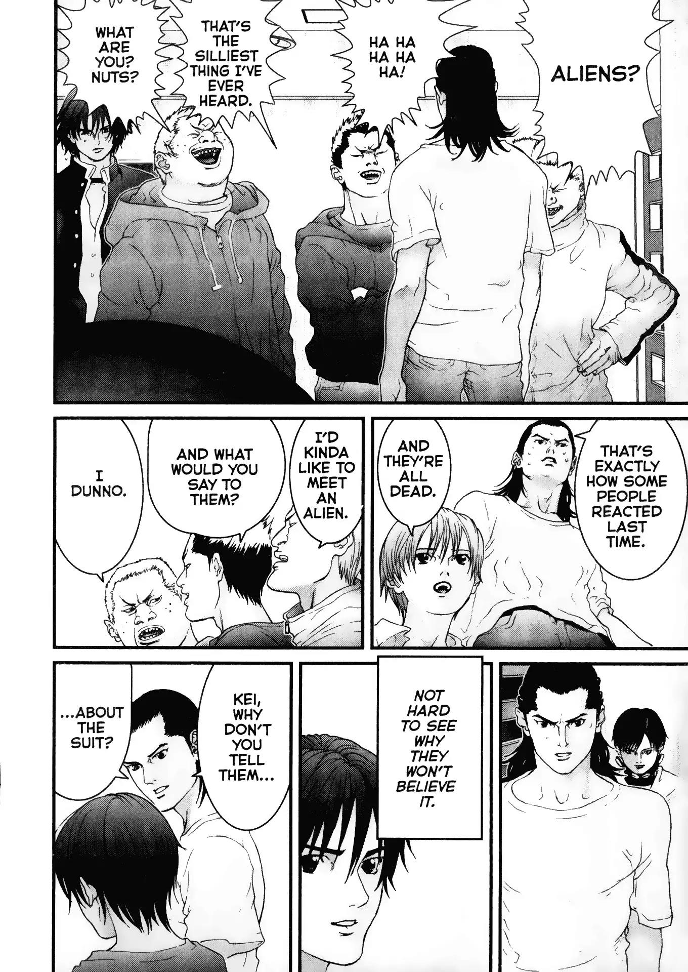 Gantz Chapter 31 page 12 - Chapter 31: Vol.3 0031: Unexplainable, Inscrutable