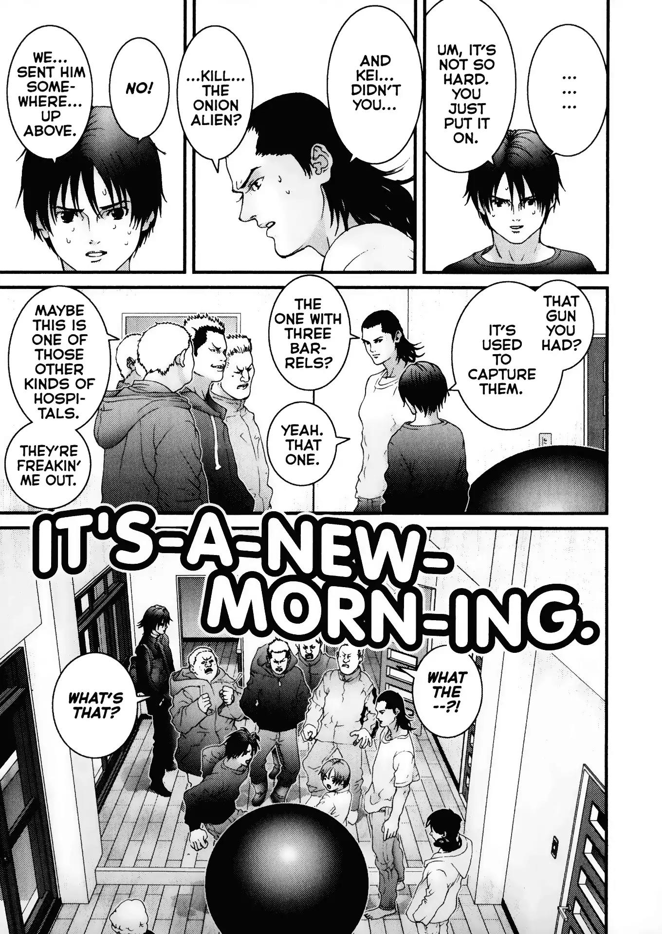 Gantz Chapter 31 page 13 - Chapter 31: Vol.3 0031: Unexplainable, Inscrutable