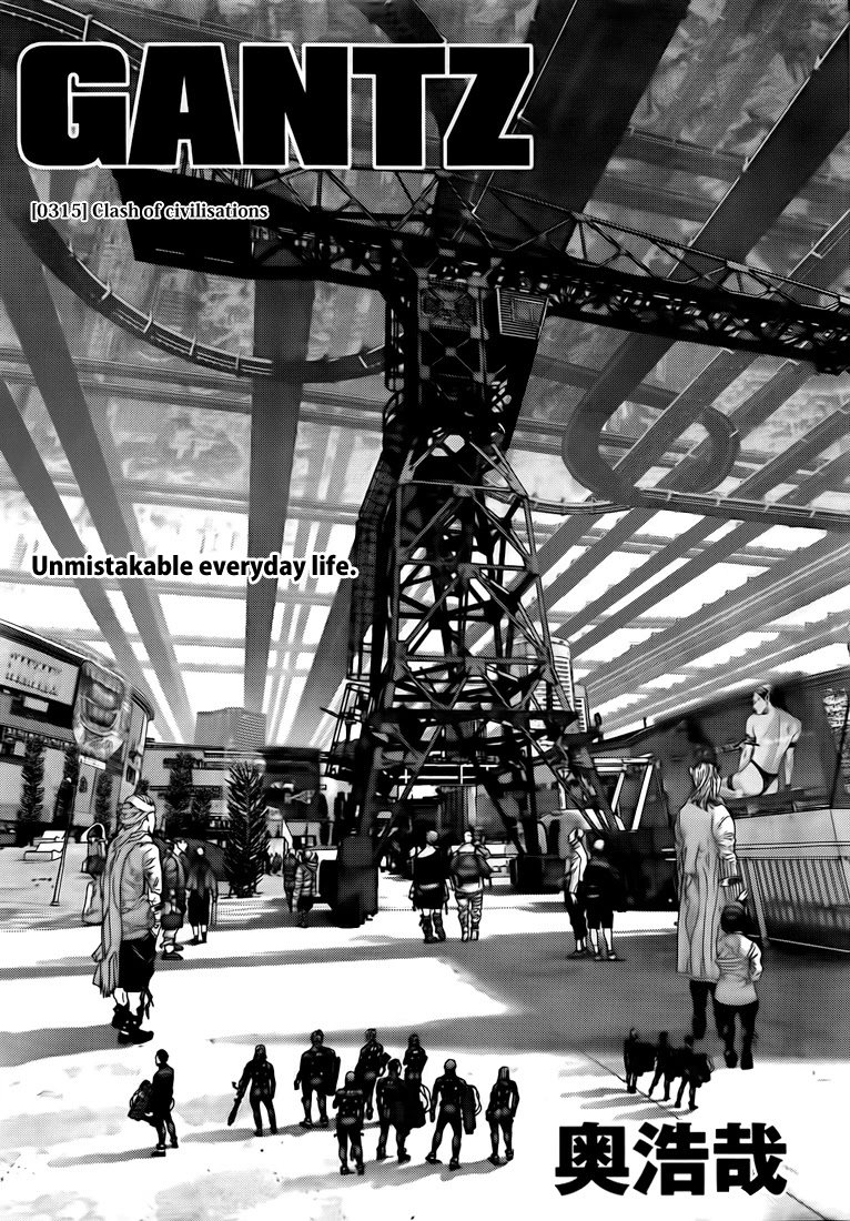 Gantz Chapter 315 page 1 - Chapter 315: Clash of Civilisations