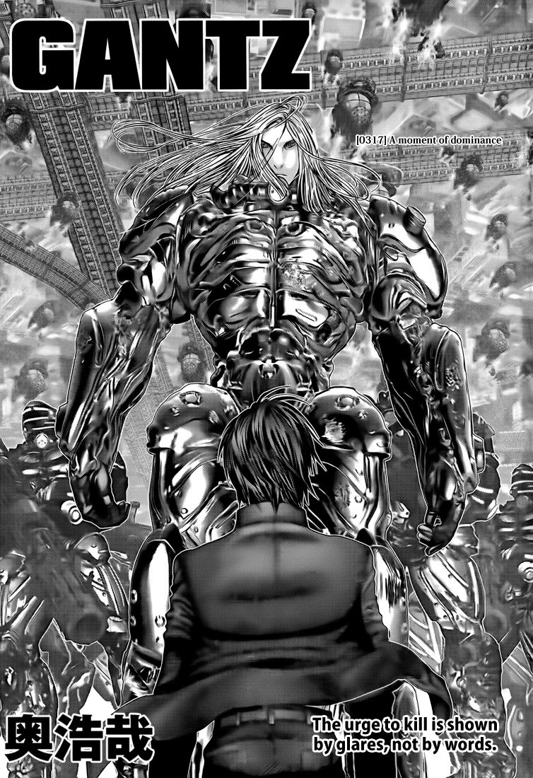 Gantz Chapter 317 page 1 - Chapter 317: A Moment of Dominance