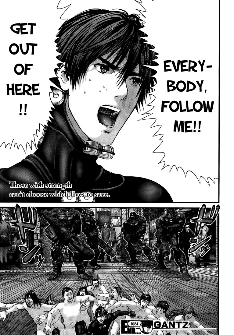 Gantz Chapter 324 page 17 - Chapter 324: The Choice of the Strong