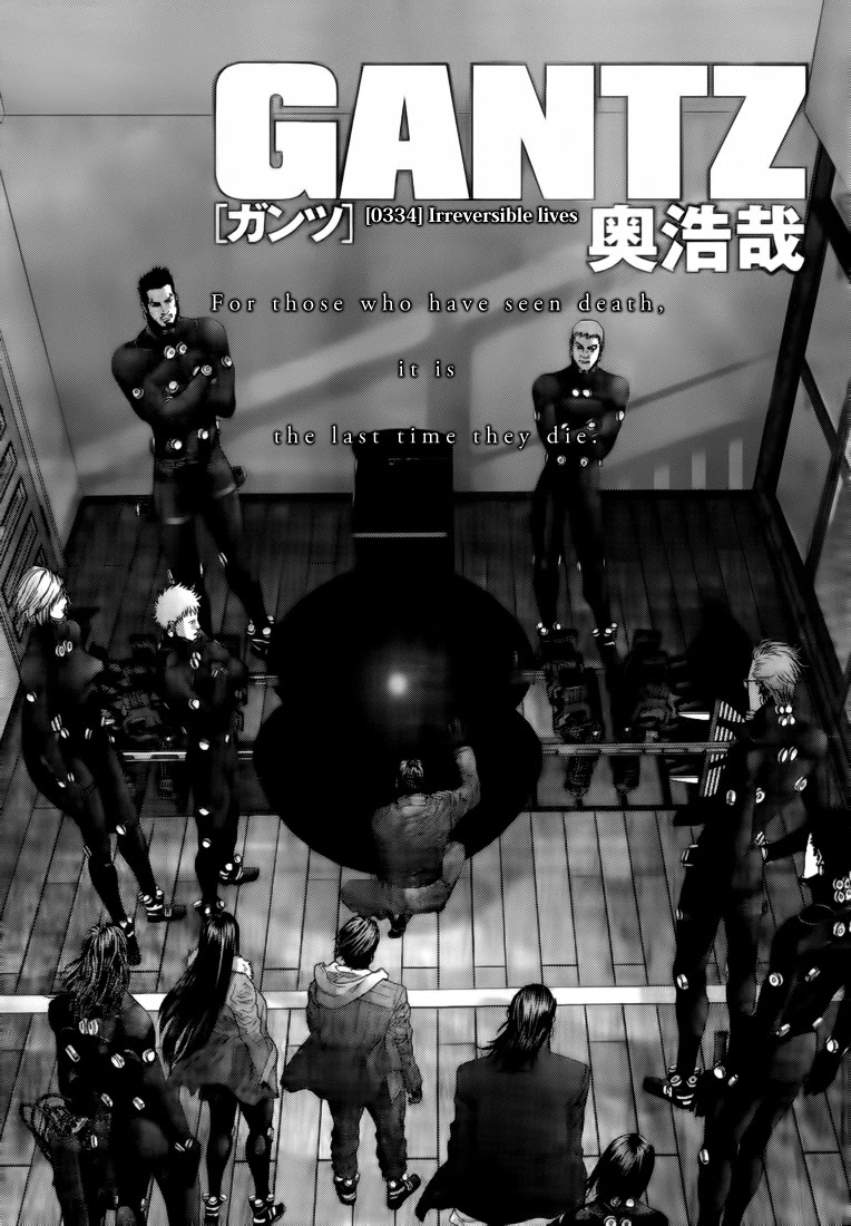 Gantz Chapter 334 page 1 - Chapter 334: Irreversible Lives