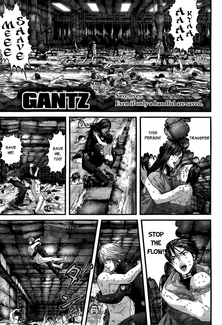 Gantz Chapter 335 page 1 - Chapter 335: Rescue Ships Passing in the Night