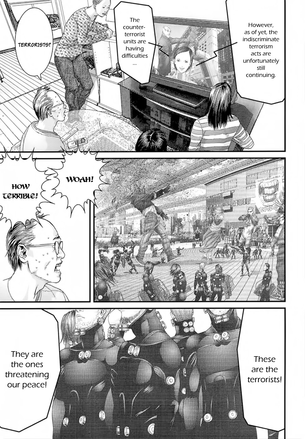 Gantz Chapter 337 page 15 - Chapter 337: Strangled by Fear, You Taste Hope