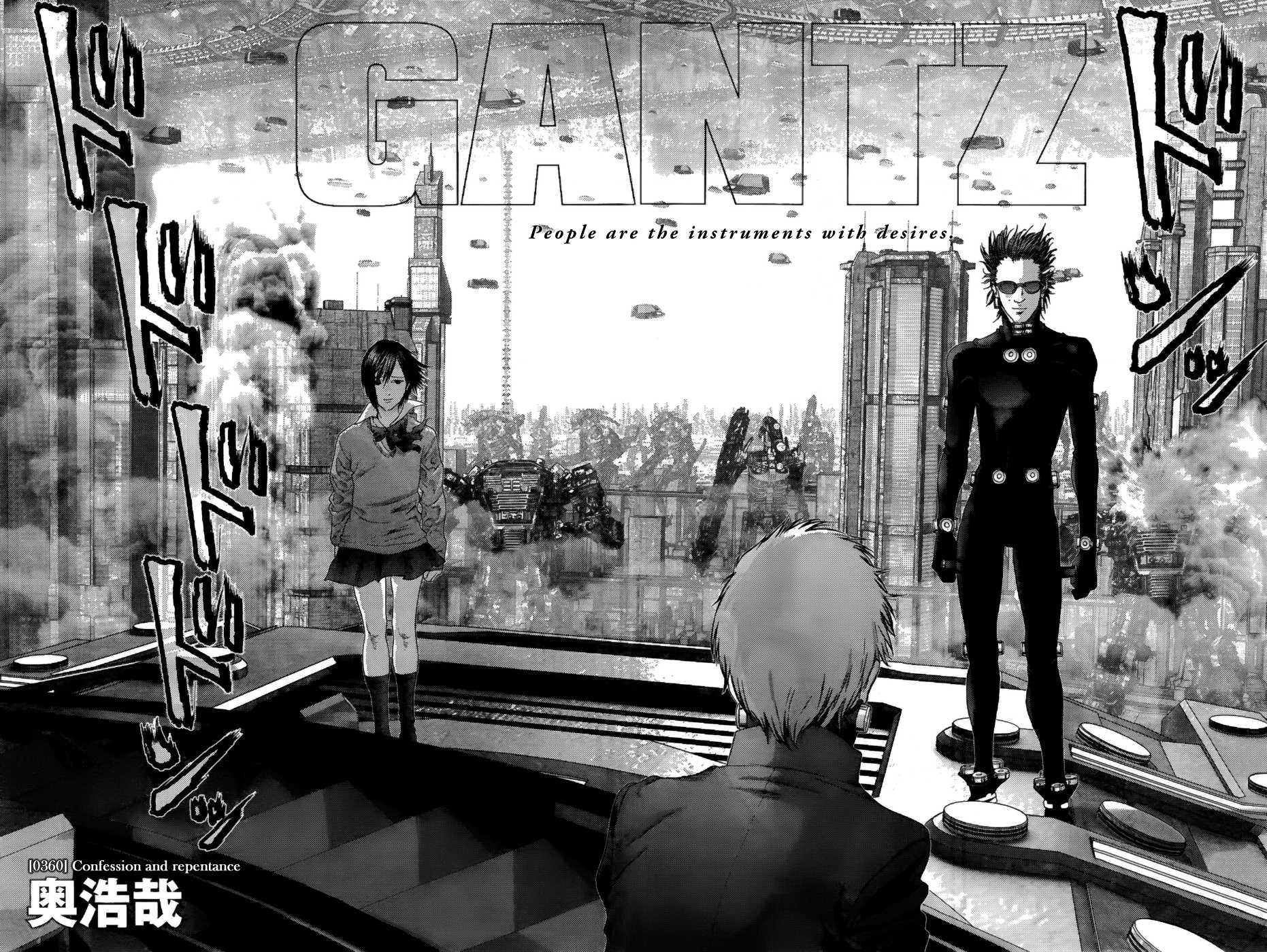 Gantz Chapter 360 page 2 - Chapter 360: Confession and repentance.