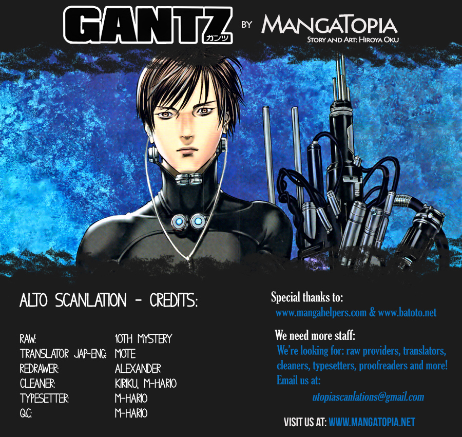 Gantz Chapter 380 page 1 - Chapter 380: Flashing All His Might